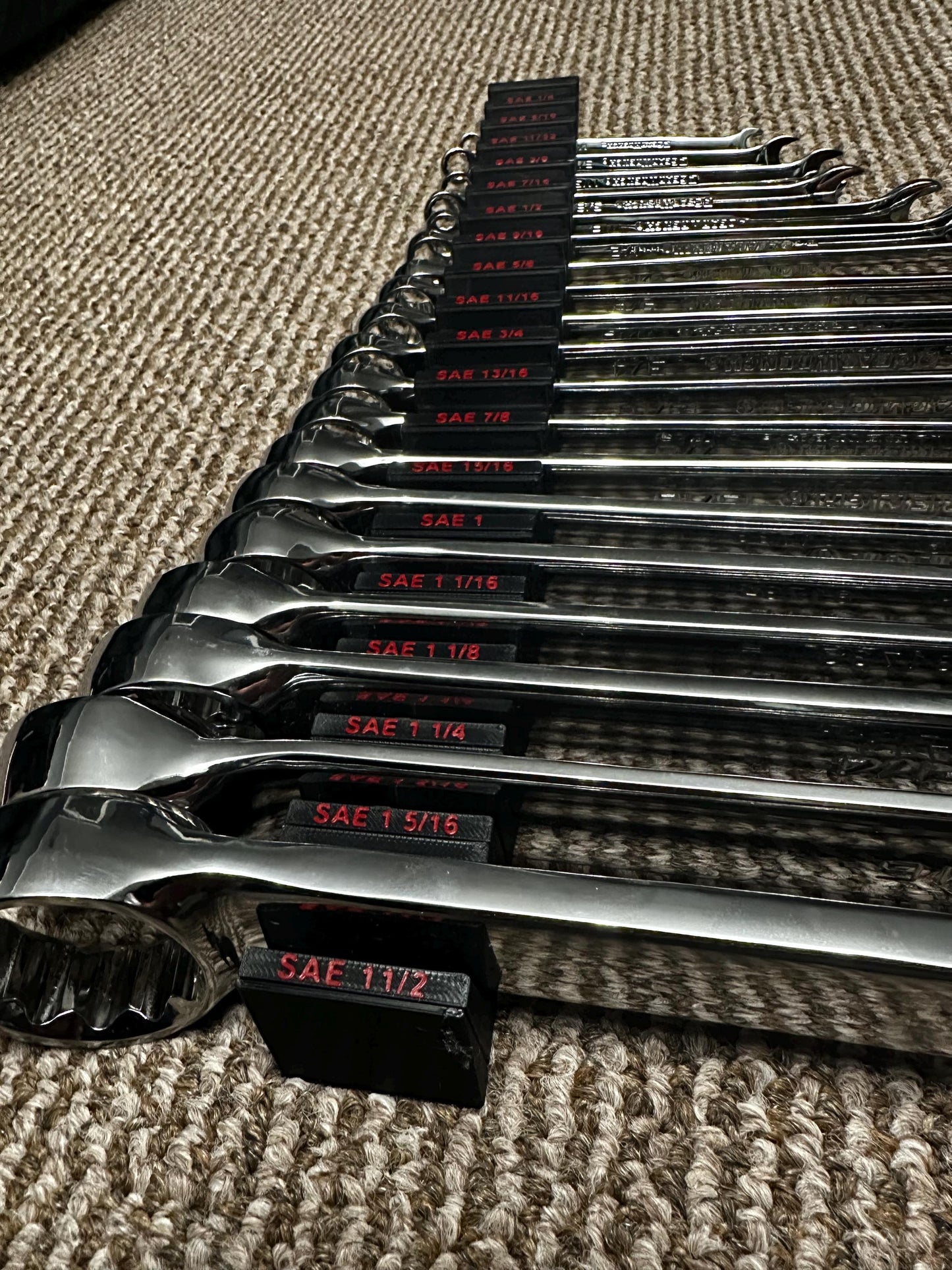 44 Piece Wrench holders (Specifically Designed for Gear Wrench Master Set)