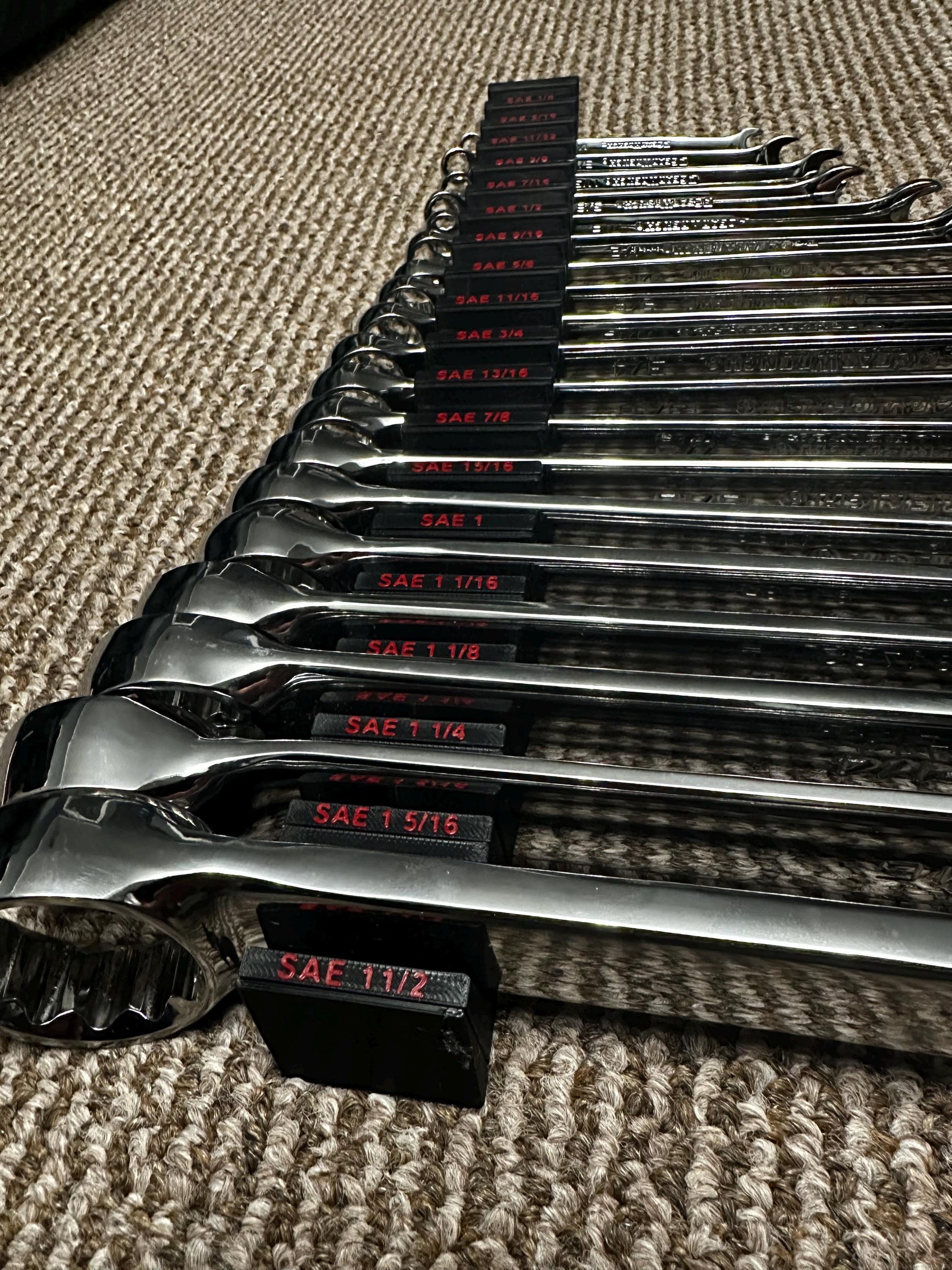 44 Piece Wrench holders (Specifically Designed for Gear Wrench Master Set)