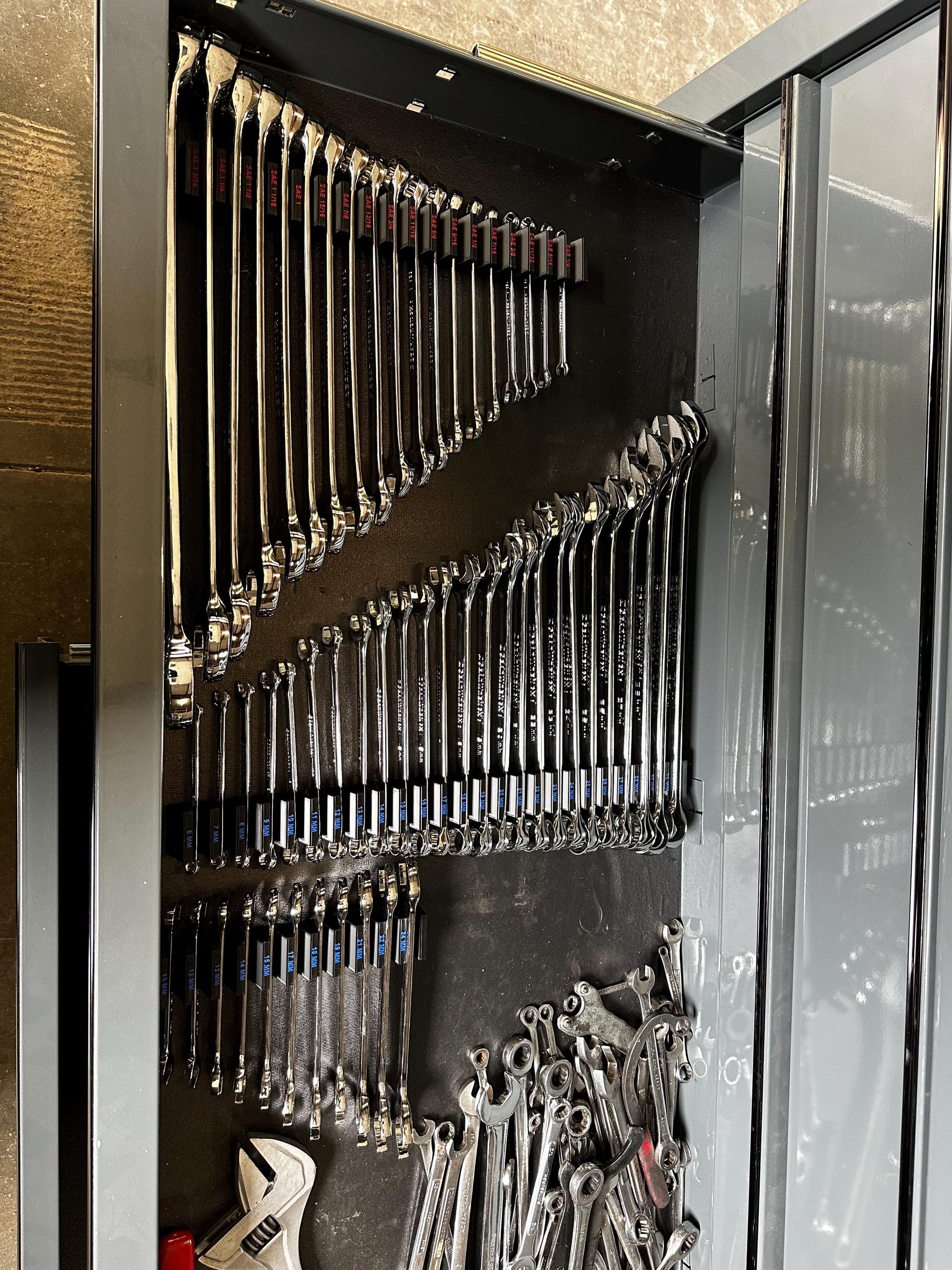 44 Piece Wrench holders (Specifically Designed for Gear Wrench Master Set)
