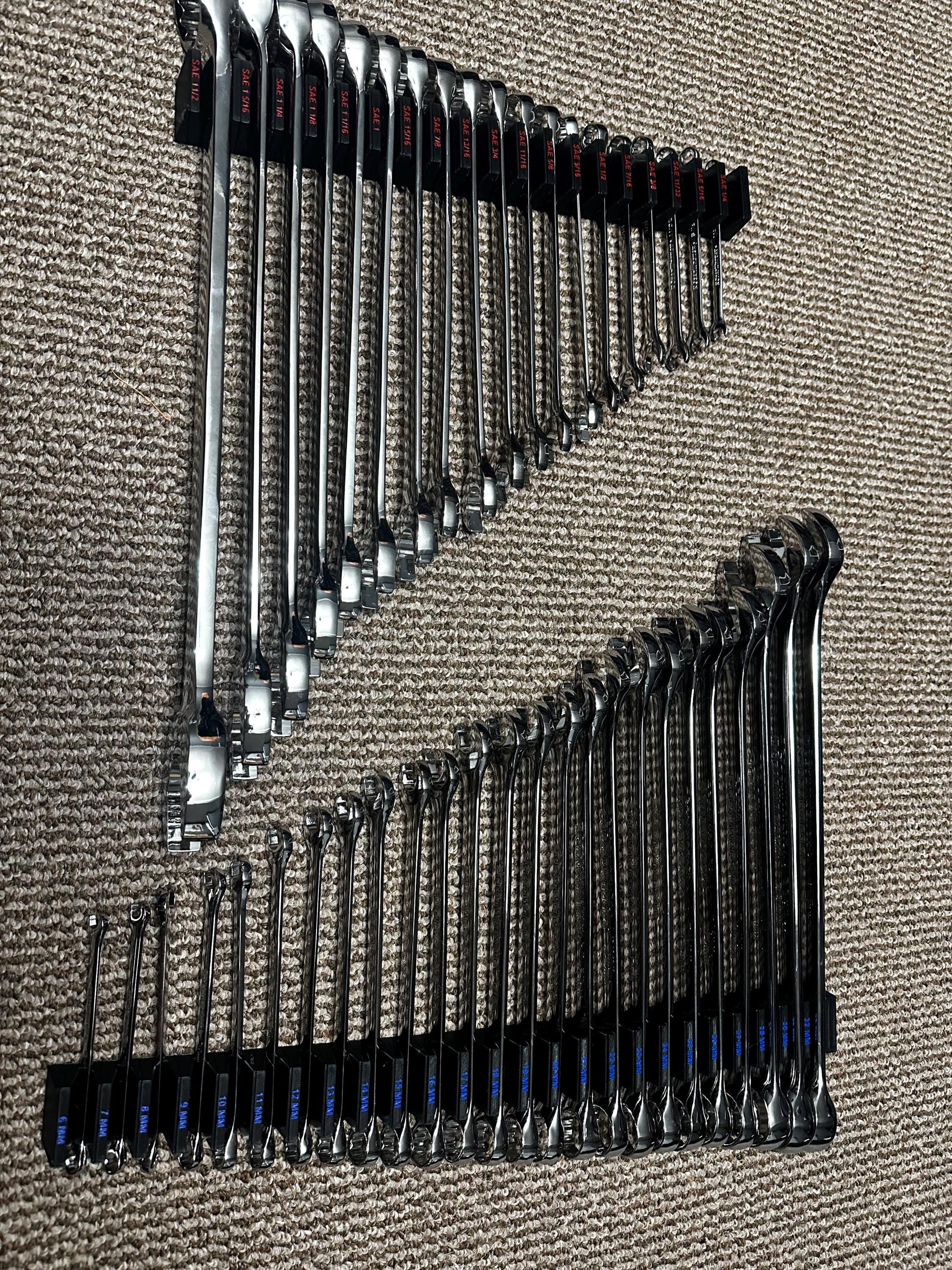 44 Piece Wrench holders (Specifically Designed for Gear Wrench Master Set)