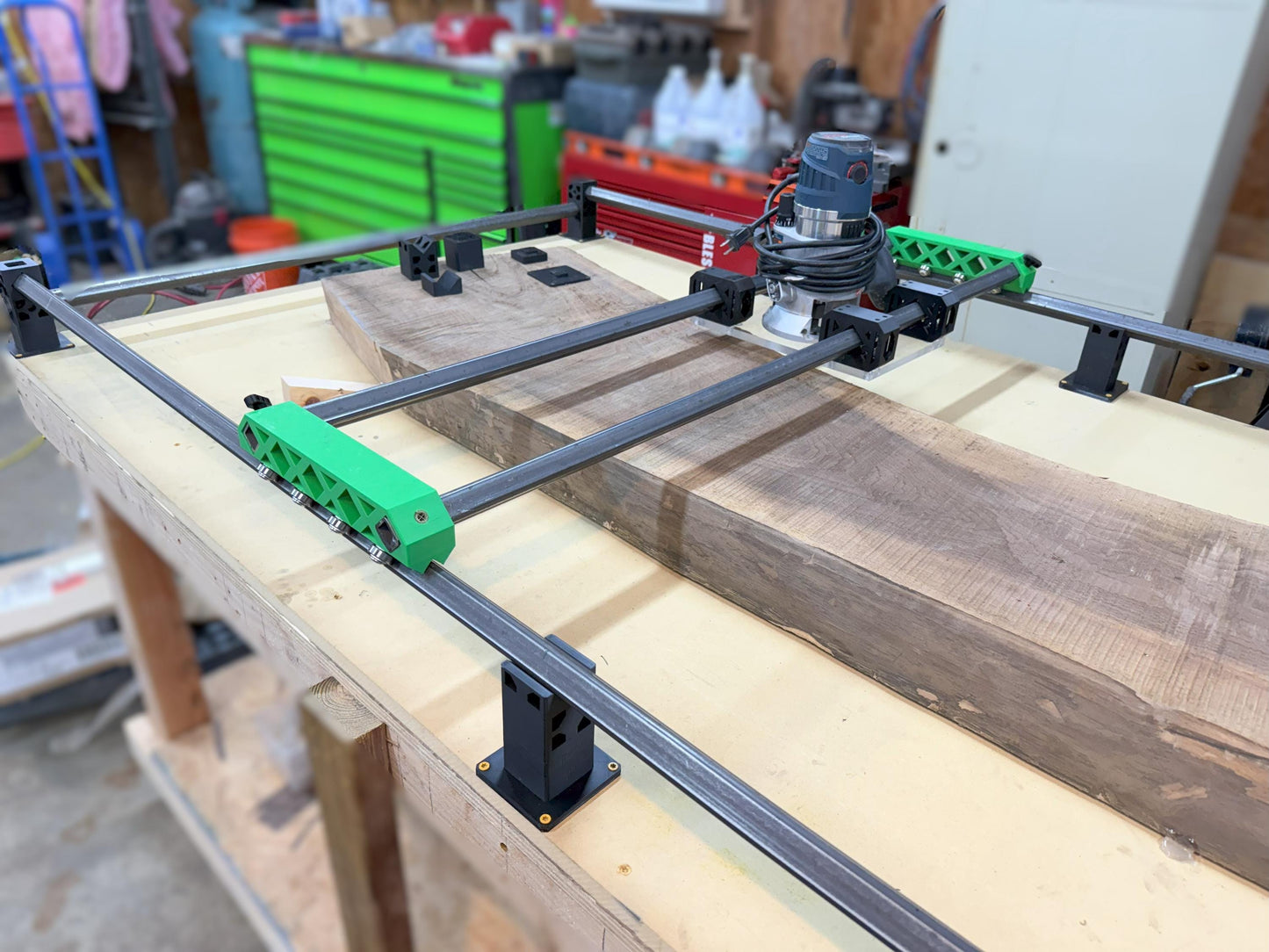 DIY 3D printed Router Sled Table Hardware