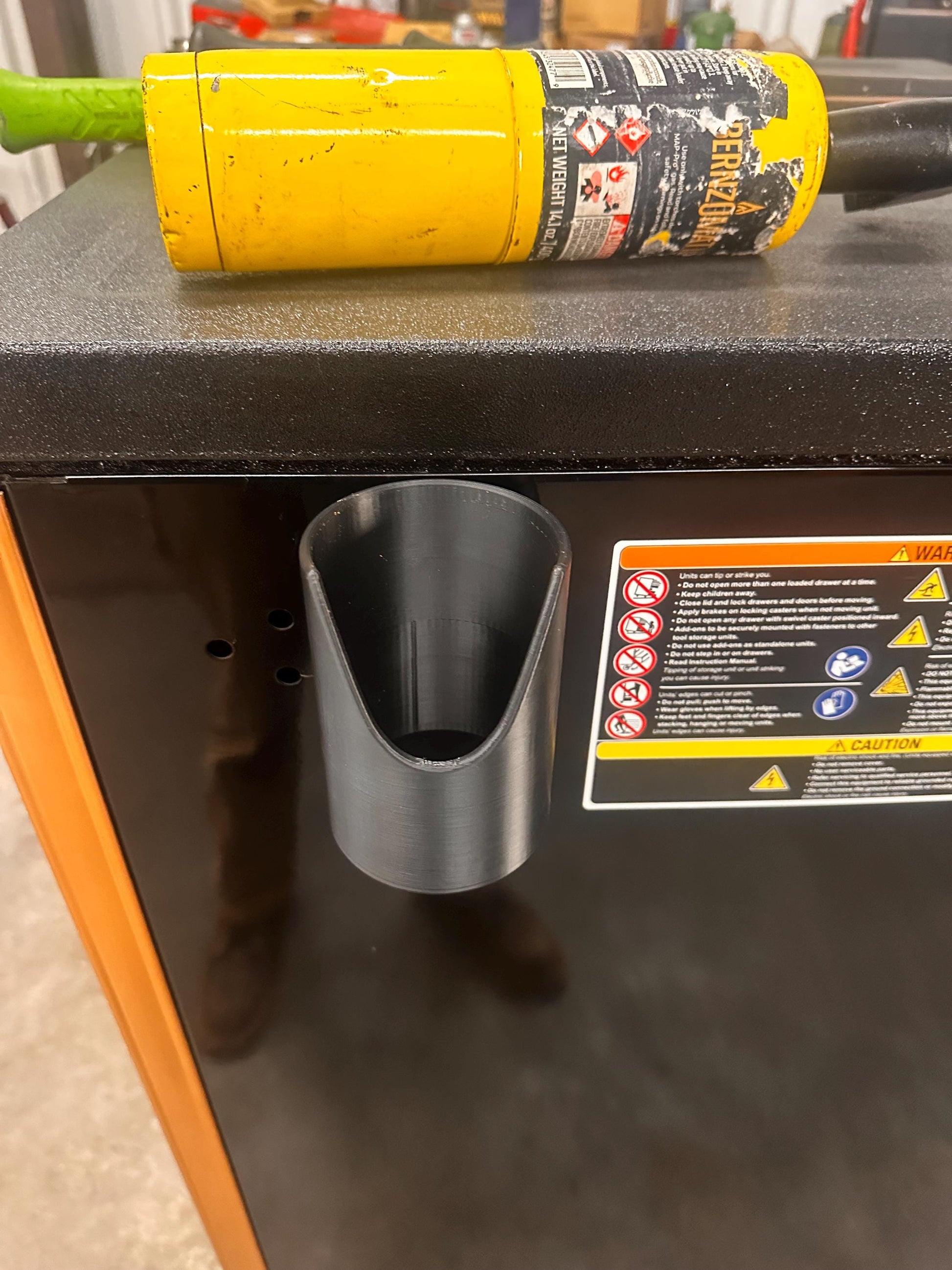 Magnetic Torch Holder for Propane Torch - 600 lb Pull Force - Non-Scratch Rubber Bumpers - Heavy Duty Toolbox Torch Mount